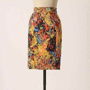 Tracy Reese Anthropologie Bold Colour Pencil Skirt